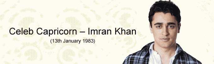 Celeb Steenbok - Imran Khan (13 januari 1983)