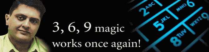 3, 6, 9 magie werkt weer!