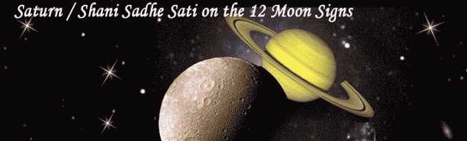Shani Sade Sati ja sen vaikutus 12 kuun merkkiisi