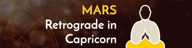 Marte retrogrado in Capricorno di Acharya Aditya