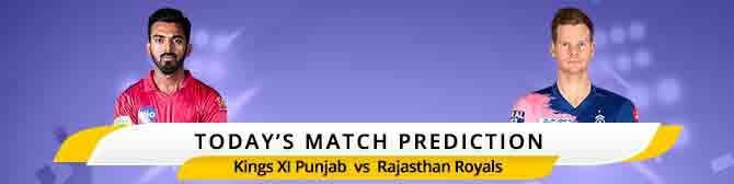 IPL 2020: Kings XI Punjab (KXIP) vs Rajasthan Royals (RR) Match Forudsigelse
