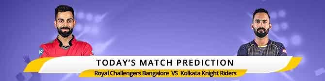 IPL 2020: I dag Match Prediction Royal Challengers Bangalore vs Kolkata Knight Riders