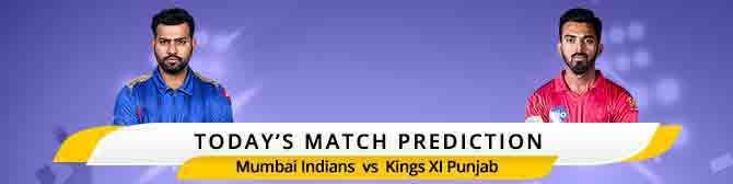 IPL 2020: I dag Match Prediction Mumbai Indians vs Kings XI Punjab