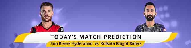 IPL 2020: Today Match Prediction Sunrisers Hyderabad εναντίον Kolkata Knight Riders
