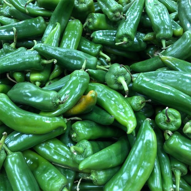 Zelené chilli papričky Anaheim
