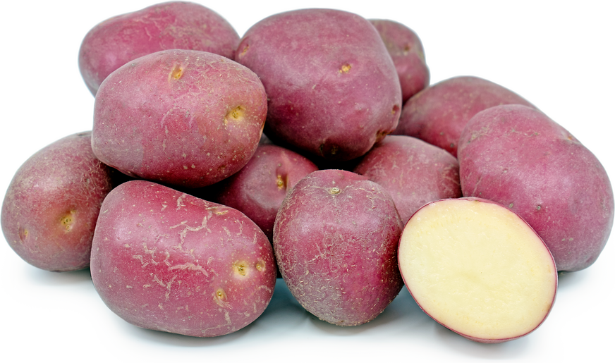 Červené smetanové brambory