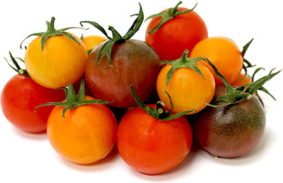 Mélanger les tomates cerises