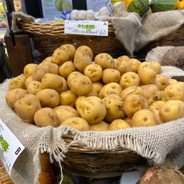 Gelbe Tumbay-Kartoffeln