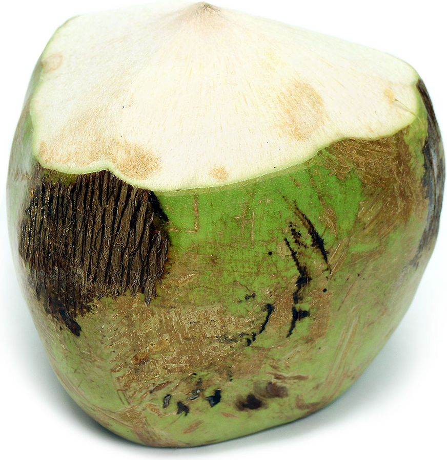 Jaunie zaļie kokosrieksti