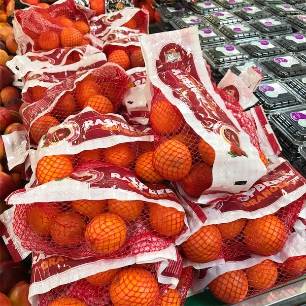 Mandarinas de clementina roja